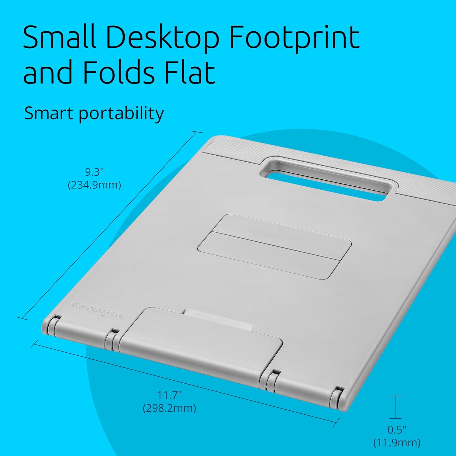 Kensington SmartFit Easy Riser Go Adjustable Ergonomic Laptop Riser and Cooling Stand for up to 14" Laptops (K50421WW)