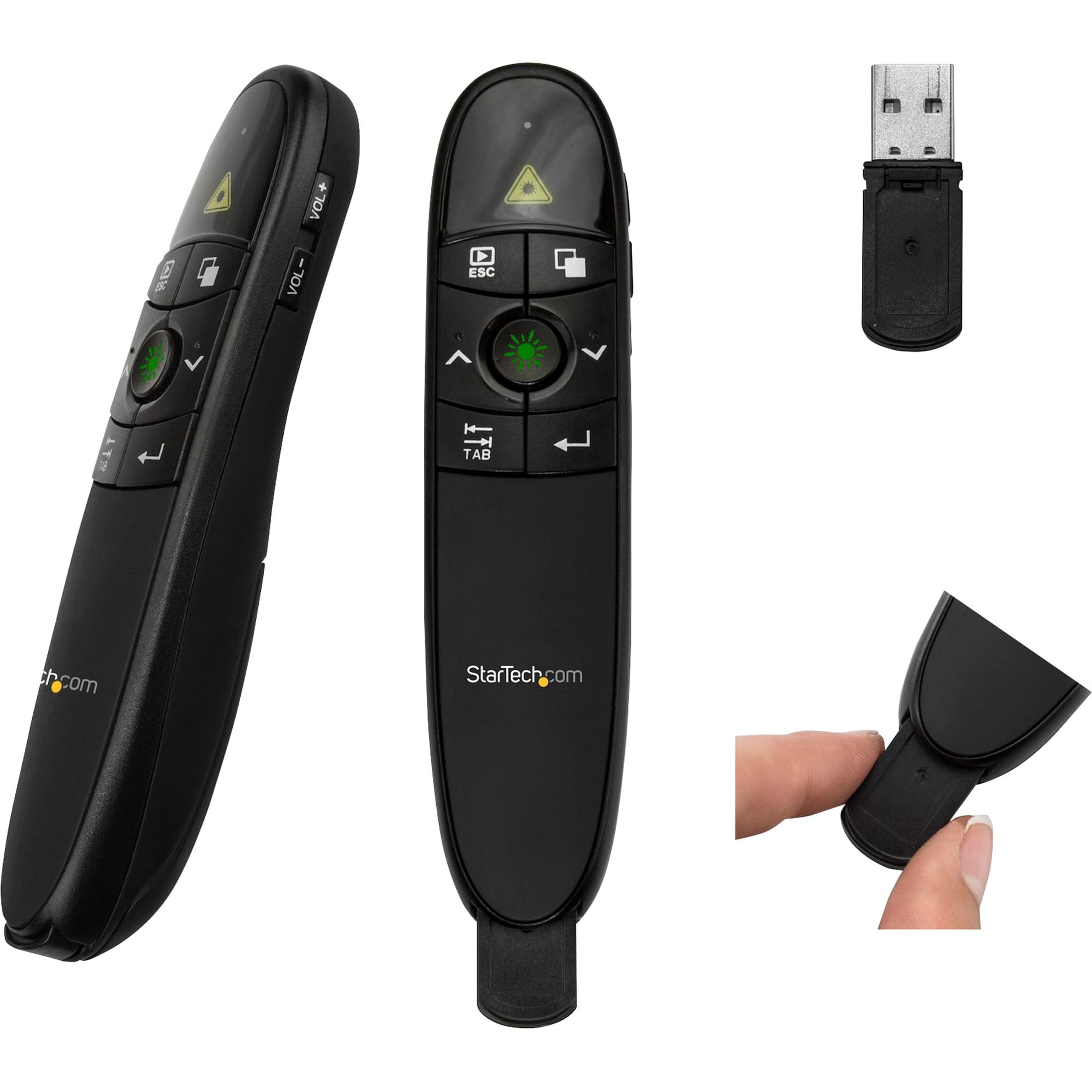 StarTech.com Wireless Presentation Remote with Red Laser Pointer - 90 ft