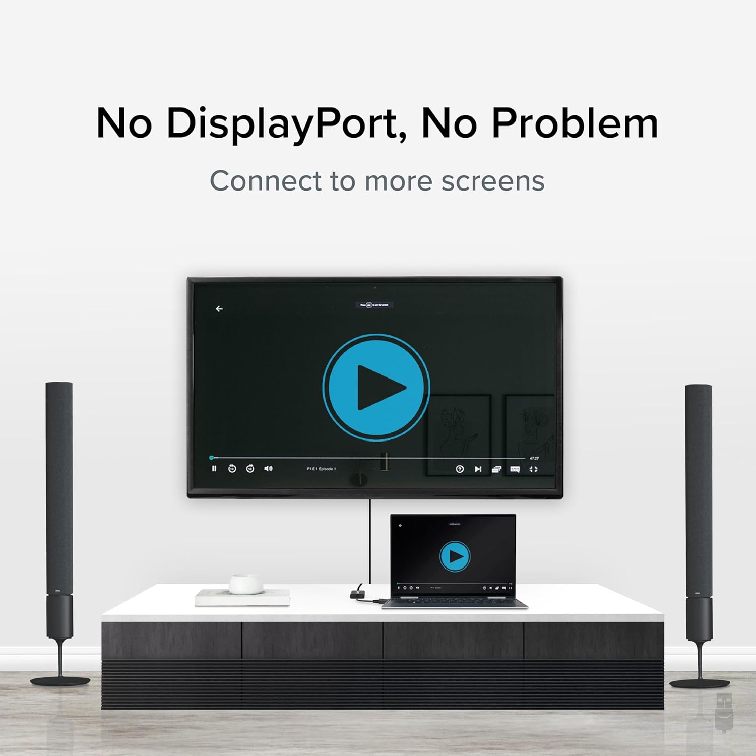 Plugable DisplayPort to VGA Adapter - Supports DisplayPort-Equipped Windows and Linux Systems to VGA Displays up to 1080p