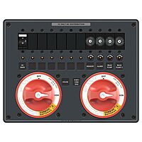 Blue Sea Systems 8693 Triple Battery Bank Management Panel for Twin Engine Configurations