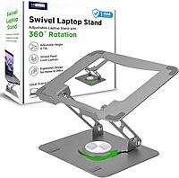 Uncaged Ergonomics Swivel Adjustable Laptop Stand for Desk