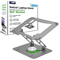 Uncaged Ergonomics Swivel Adjustable Laptop Stand for Desk