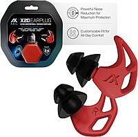 AXIL X20 Noise Reduction Ear Plugs - Reusable Foam & Silicone Eartips - Customizable Fit Hearing Protection
