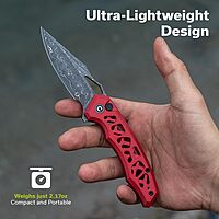 CIVIVI Anaaki Folding Pocket Knife 2.98\" Nitro-V Blade Aluminum Skeletonized Handle