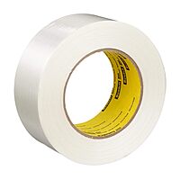 3M Scotch Filament Tape 893, Clear, 1.88" x 60 yd (48 mm x 55 m), 6 mil, Opaque, Recommended for High Strength Reinforcing