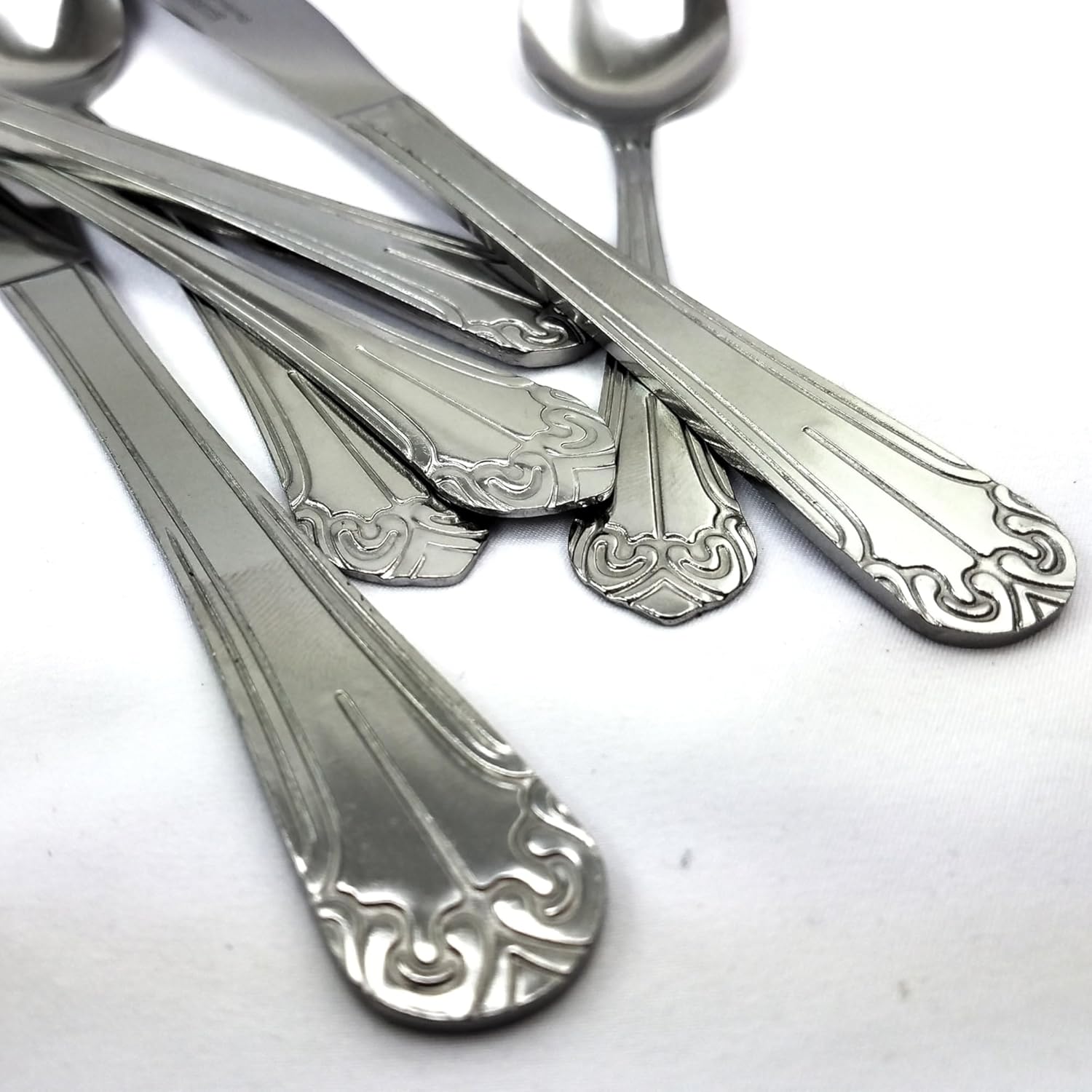 Gibson Home 24-Piece Flatware Set, Mariano, Silver