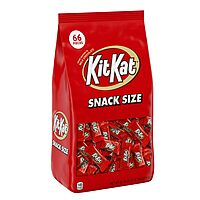 KIT KAT Milk Chocolate Wafer Snack Size, Candy Bag, 32.34 oz (66 Pieces) (Pack of 2) 32.34 Ounce (Pack of 2)