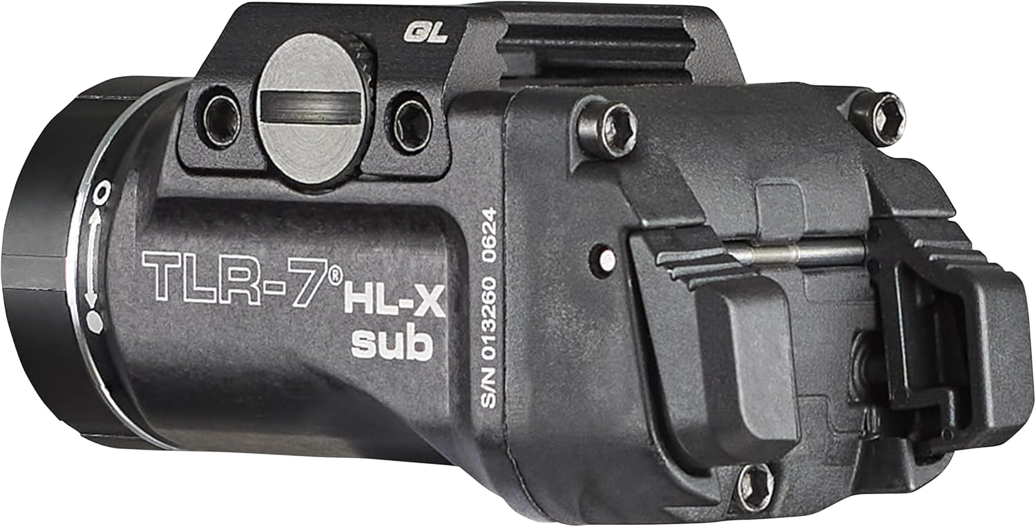 Streamlight 69503 TLR-7 HL-X sub USB 1000-Lumen Rechargeable Rail-Mounted Weapon Light Designed Exclusively for Glock 43X/48