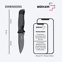 Boker Plus Outdoorsman Fixed Knife with Blade 8", 3-3/4"