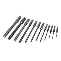 Mayhew Tools 62254 Pilot Punch, 12-Piece Set Kit Bag, Black Oxide Finish Black Oxide Finish 12-Piece Set Kit Bag SAE