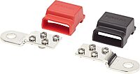 Blue Sea Systems 2340 Battery Terminal Mount Tin-plated Copper BusBars, Positive and Negative with 4 x 10-24" Stainless