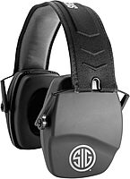 AXIL x SIG SAUER TRACKR Passive Earmuffs - Compact Foldable Noise Isolation 28 SNR / 22 NRR Passive Hearing Protection