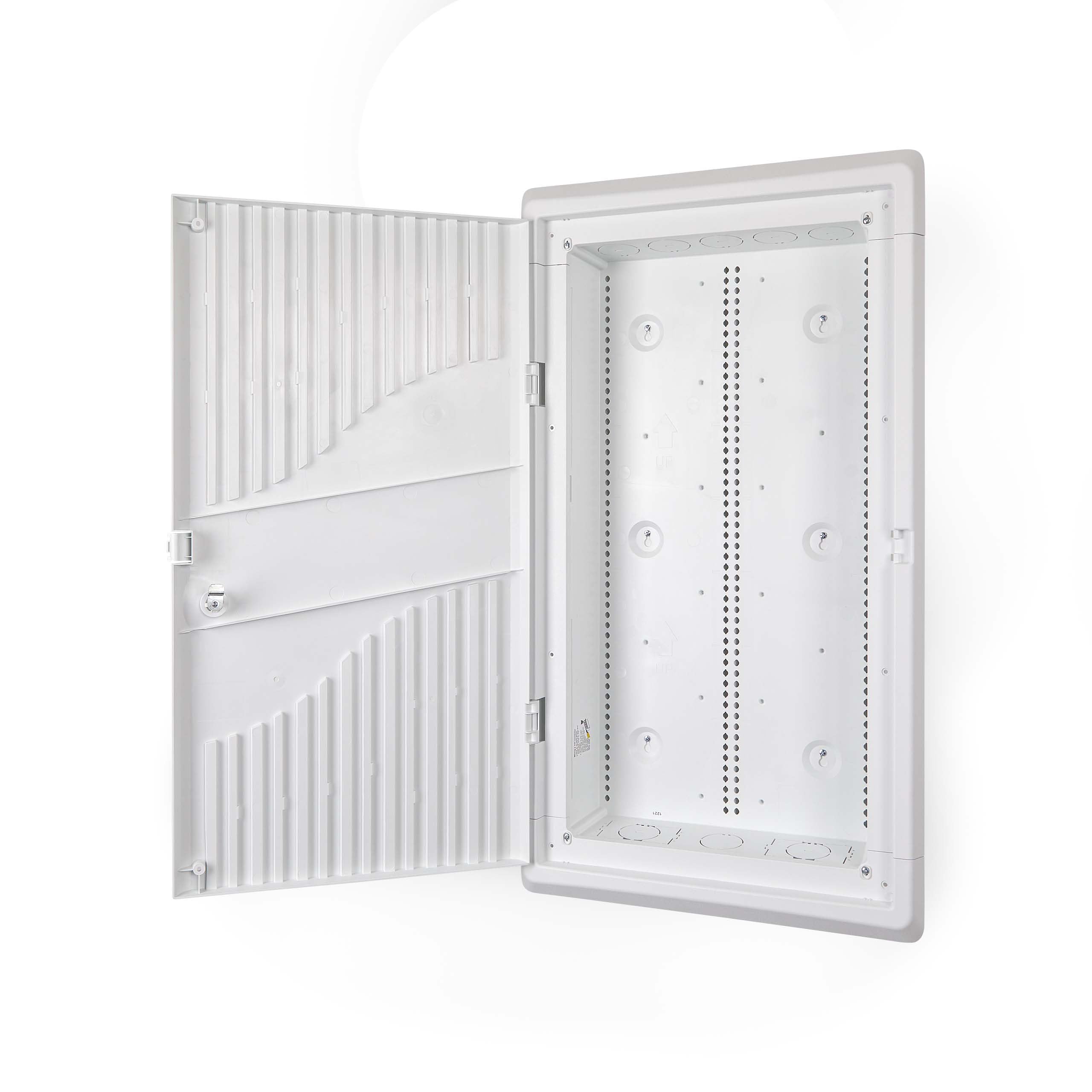 StarTech.com 28-Inch Wall-Mount Media Enclosure, Cable Management Box for Network Distribution, Structured Media Enclosure