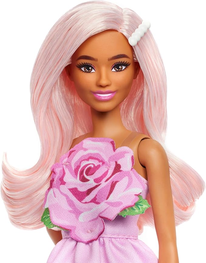 Barbie Fashionistas Doll in Strapless Rose Dress #238
