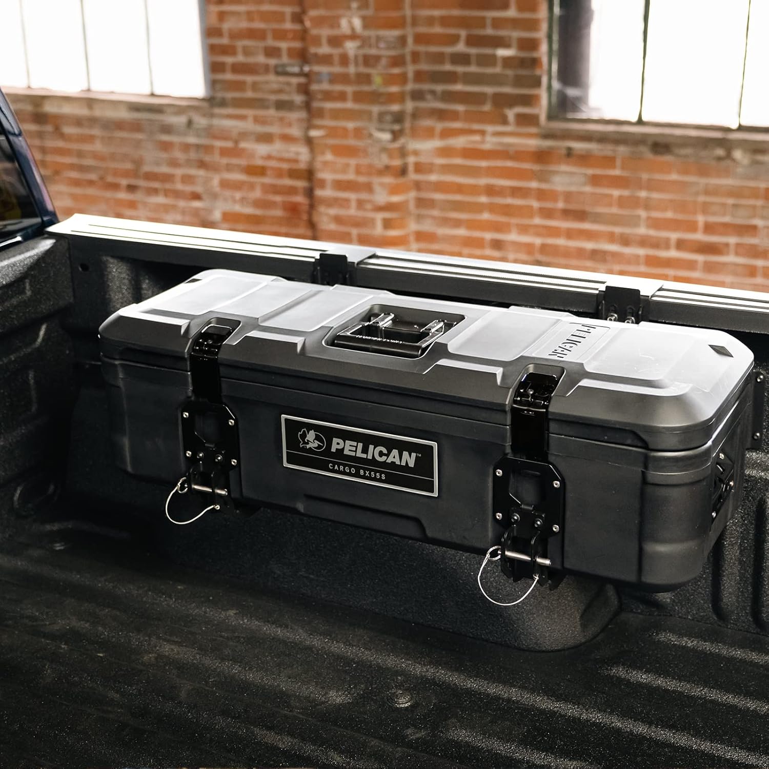 Pelican Cargo Case - SDDLMT2B Saddle Case Bed Mount Kit for Toyota Tacoma Truck (Compatible with Cases BX55S BX85S)