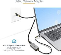 StarTech USB to Ethernet Adapter - USB to RJ45 Gigabit Network Adapter