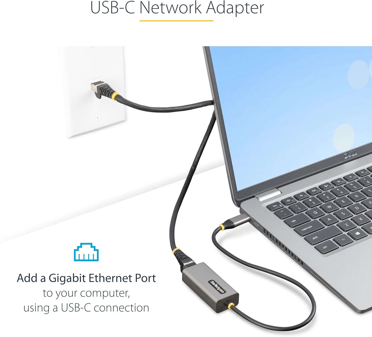 StarTech USB to Ethernet Adapter - USB to RJ45 Gigabit Network Adapter