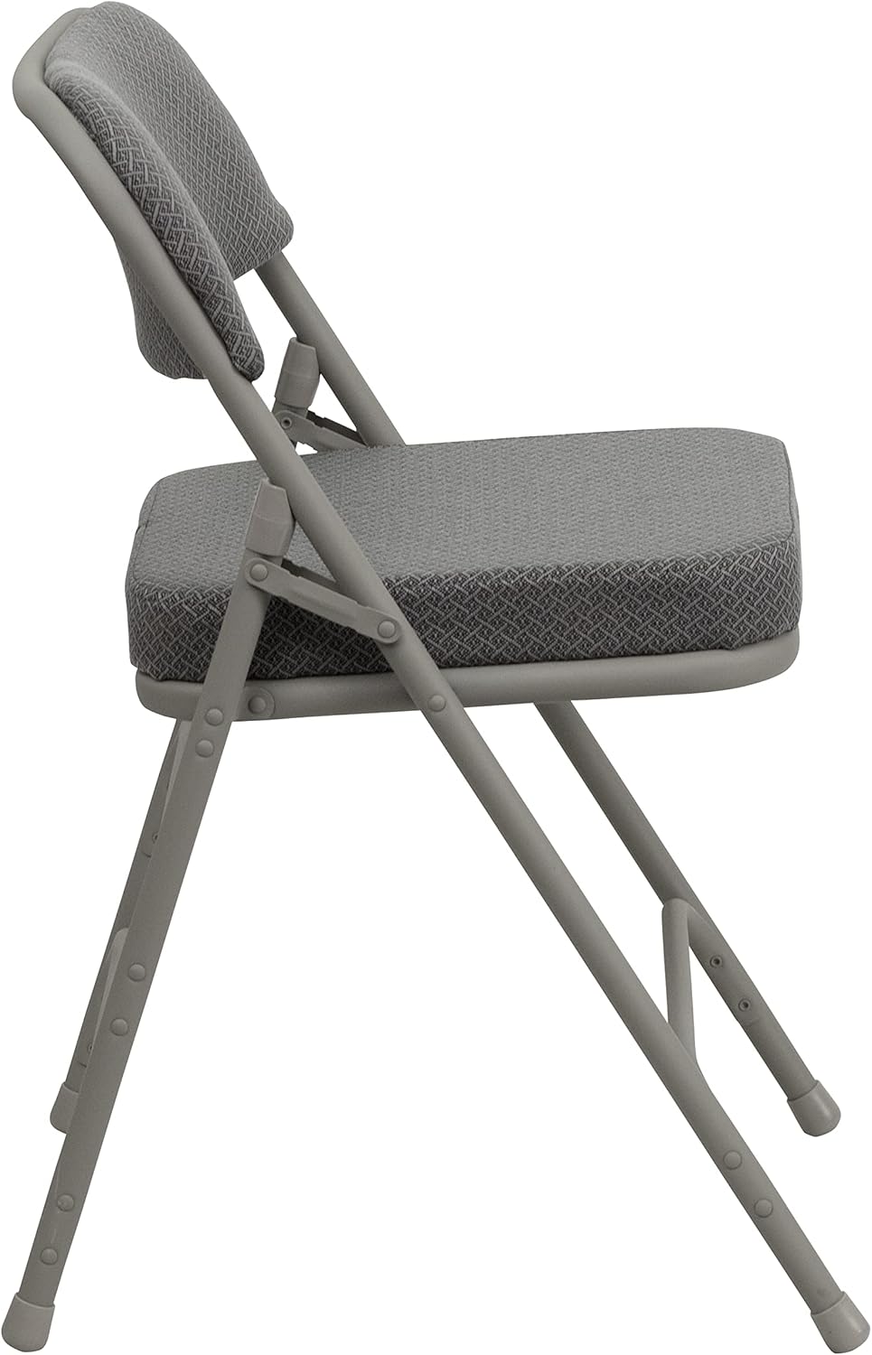 FLASH FURNITURE Hercules Series Metal Folding Chairs with Cushioned Fabric Seats