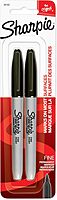 Sharpie 30162PP Permanent Markers, Fine Point, Black, 2 Count