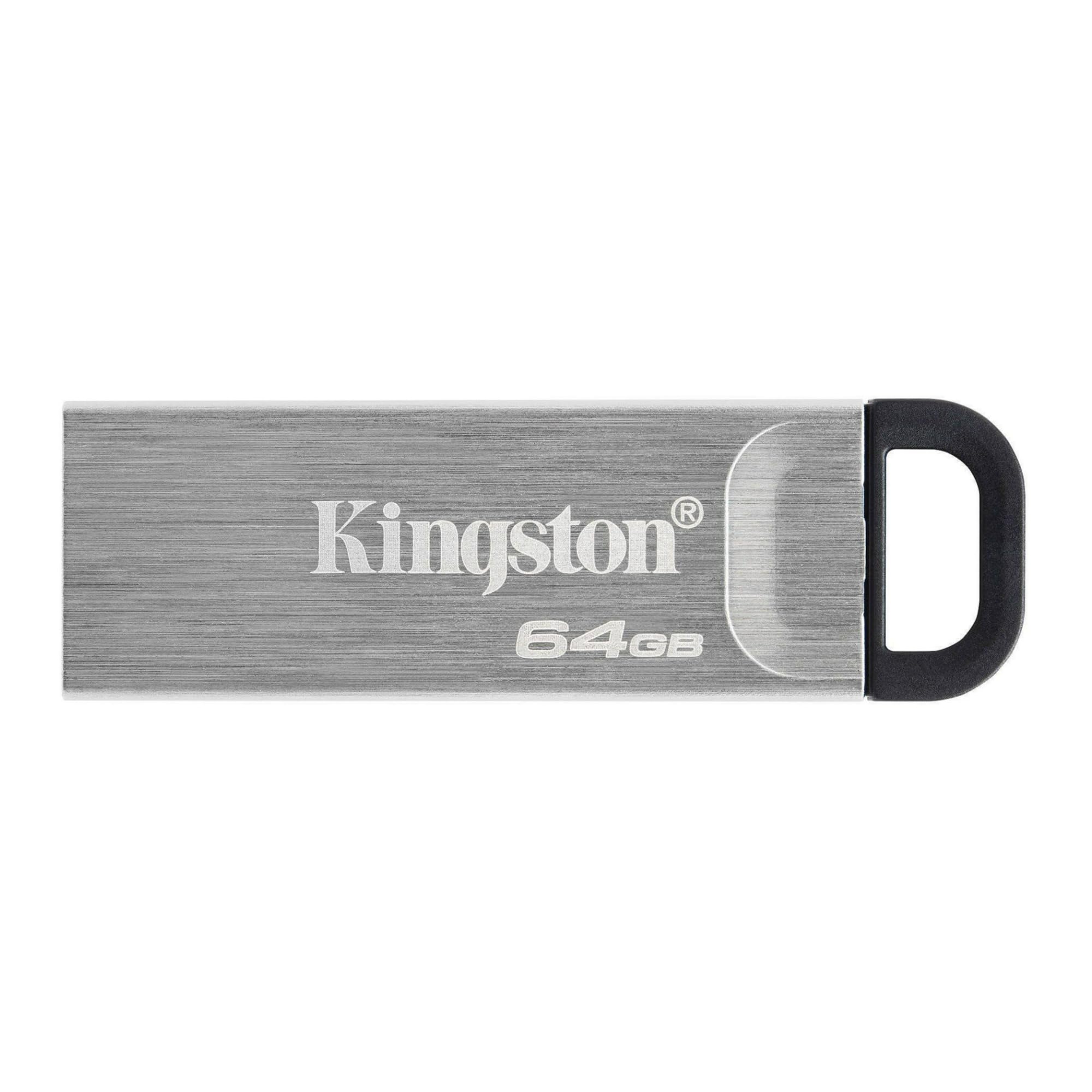 Kingston DataTraveler Kyson 64GB High Performance USB 3.2 Metal Flash Drive | Speeds up 200MB/s | DTKN/64GB
