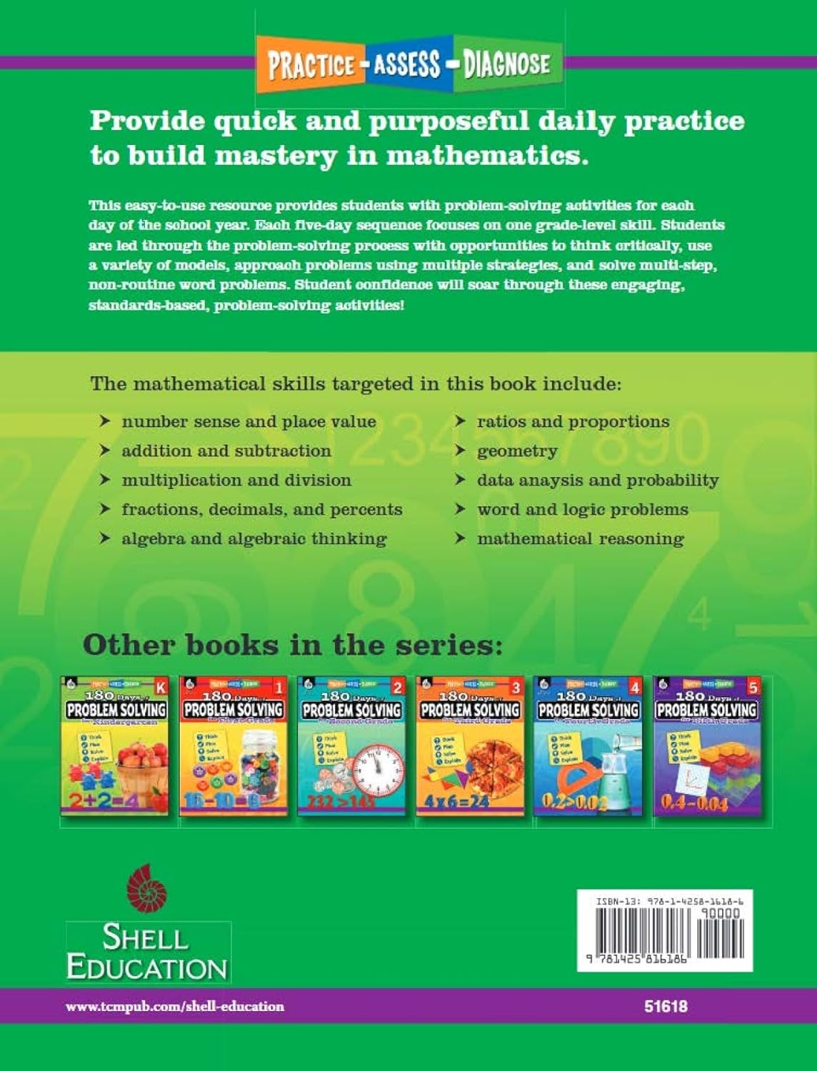 180 Days of Problem Solving for Sixth Grade – Build Math Fluency with this 6th Grade Math Workbook (180 Days of Practice)