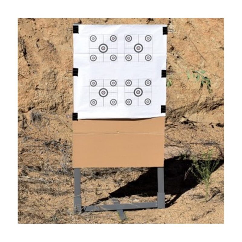 Birchwood Casey 24" Steel Target Stand Kit for Shooting - Durable Powder-Coated Metal Folding Target Stand, 2 Uprights