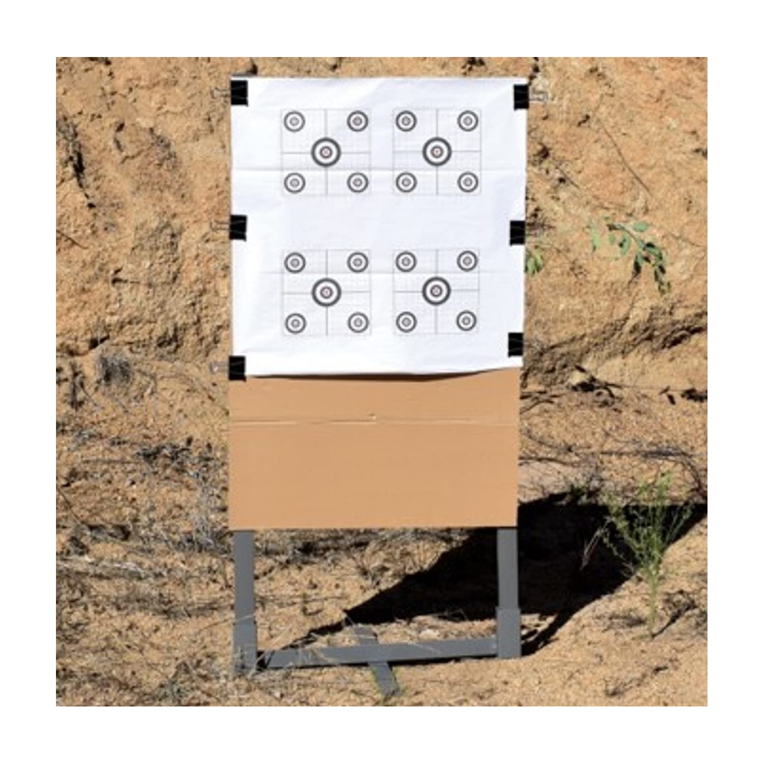 Birchwood Casey 24" Steel Target Stand Kit for Shooting - Durable Powder-Coated Metal Folding Target Stand, 2 Uprights