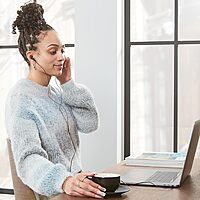 Verbatim Stereo Earphones - 3.5mm Wired Earbuds, Black