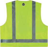 Ergodyne GloWear 8249Z Hi-Vis Surveyor Safety Vest, Solid Front Mesh Back, Type R Class 2