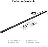 StarTech.com 24 Outlet 120V 15A Rackmount Power Strip - Power distribution strip (rack-mountable) - output connectors: 24