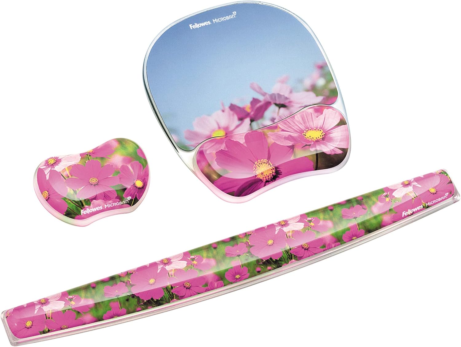 Fellowes Photo Gel Mouse Pad with Wrist Rest and MICROBAN