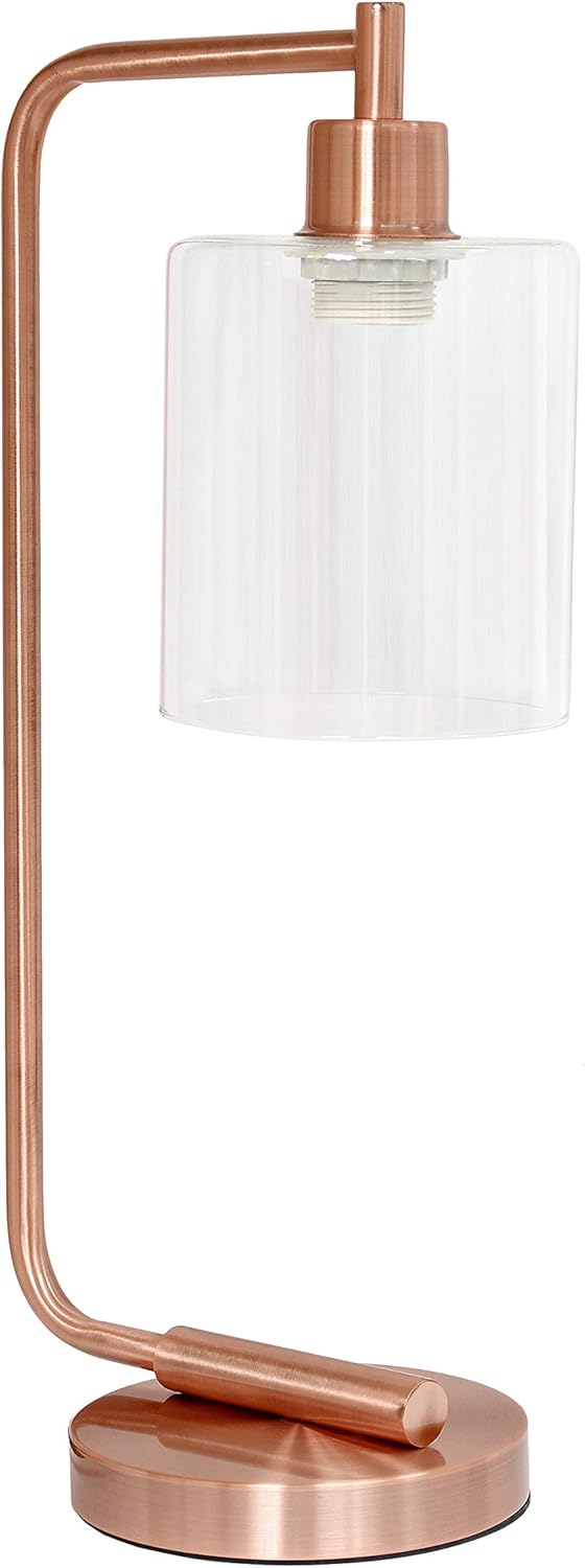 Simple Designs LD1036 Bronson Antique Style Industrial Iron Desk/Bedside Table Lamp