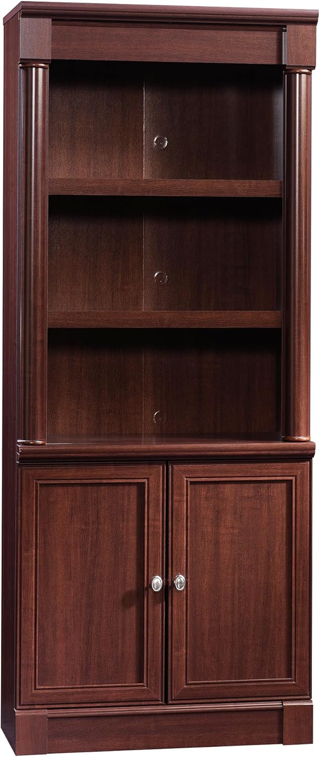 SAUDER Palladia 5-Shelf Library Bookcase with Doors
