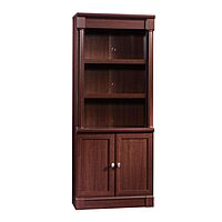 SAUDER Palladia 5-Shelf Library Bookcase with Doors