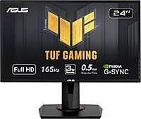 ASUS VG248QG 24" G-SYNC Gaming Monitor 165Hz 1080p 0.5ms Eye Care with DP HDMI DVI,Black 24" 0.5ms 165Hz G-SYNC Height Adjustable