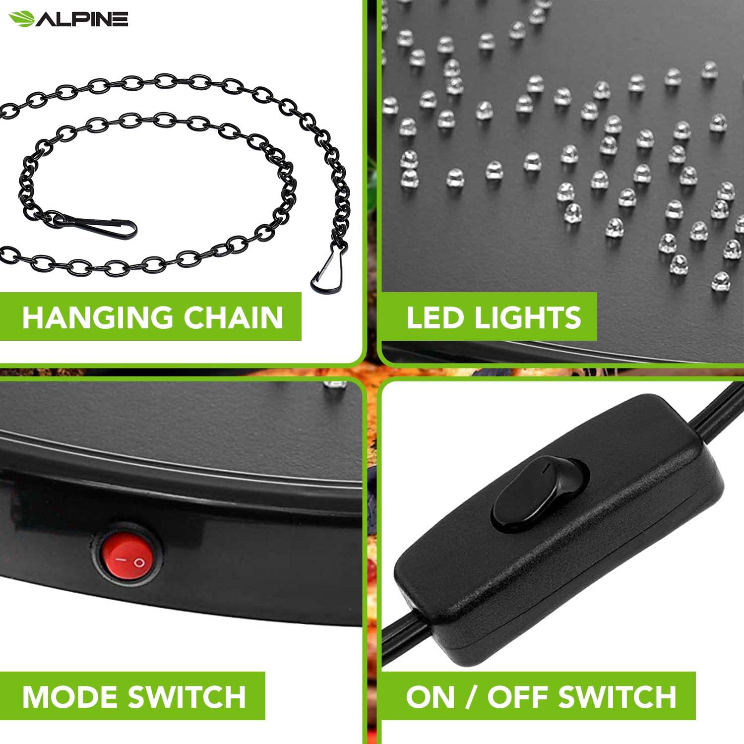 Alpine Industries LED Pizza Sign (Oval) - Commercial Grade Eye Catching Store Sign