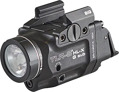 Streamlight 69477 TLR-8 HL-X G sub USB 1000-Lumen Weapon Rail-Mounted Rechargeable Tactical Flashlight with Integrated Green