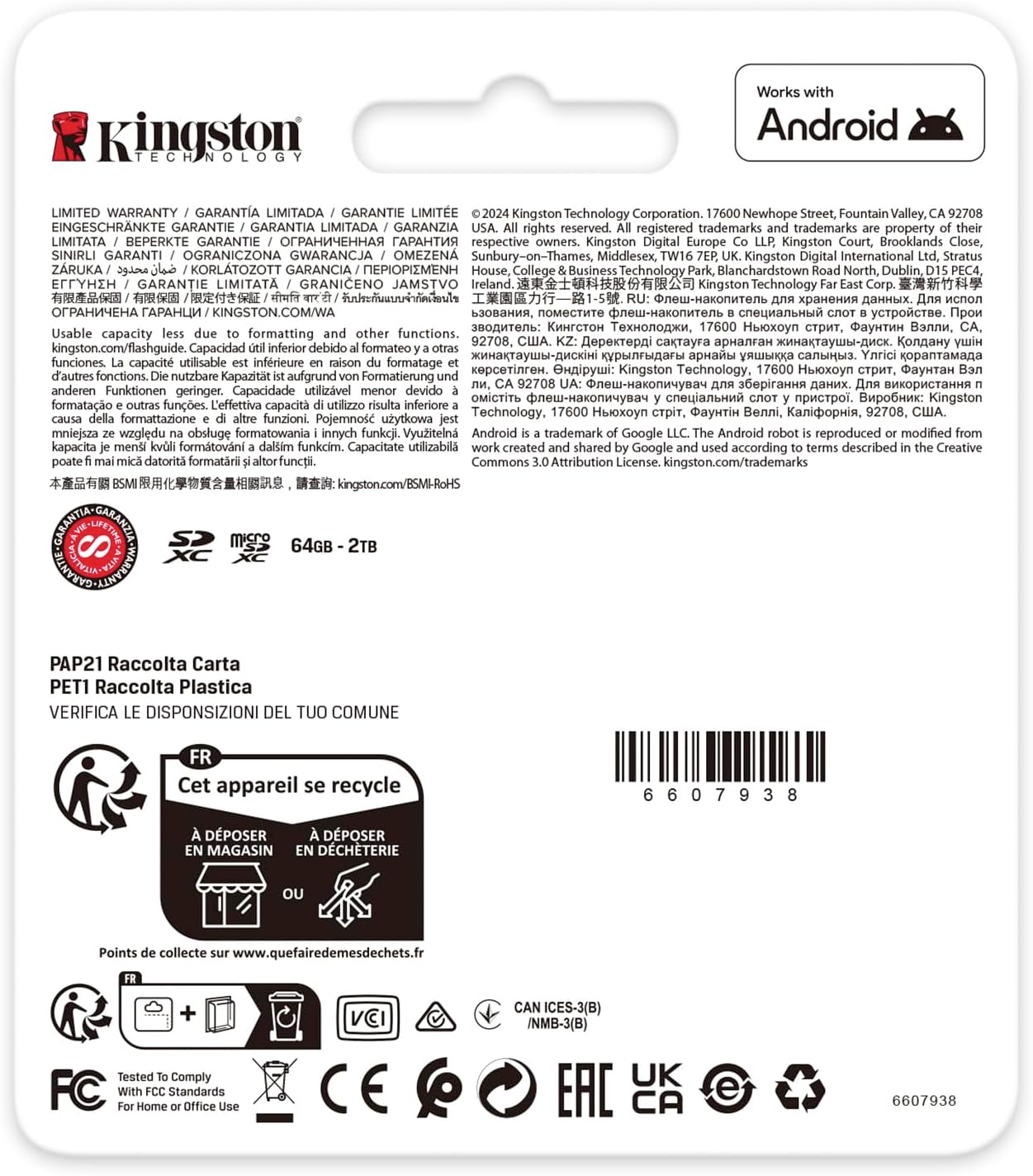KINGSTON Canvas Go Plus microSDXC Memory Card Gen4 200MB/s A2 U3 V30