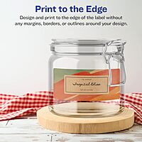 Avery Kraft Brown Rectangle Labels, Sure Feed Technology, 2" x 5", 60 Kraft Brown Labels, Print-to-The-Edge, Laser/Inkjet Printable 60 labels