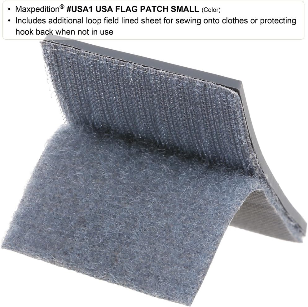 MAXPEDITION Gear Small USA Flag Patch 2 x 1-Inch