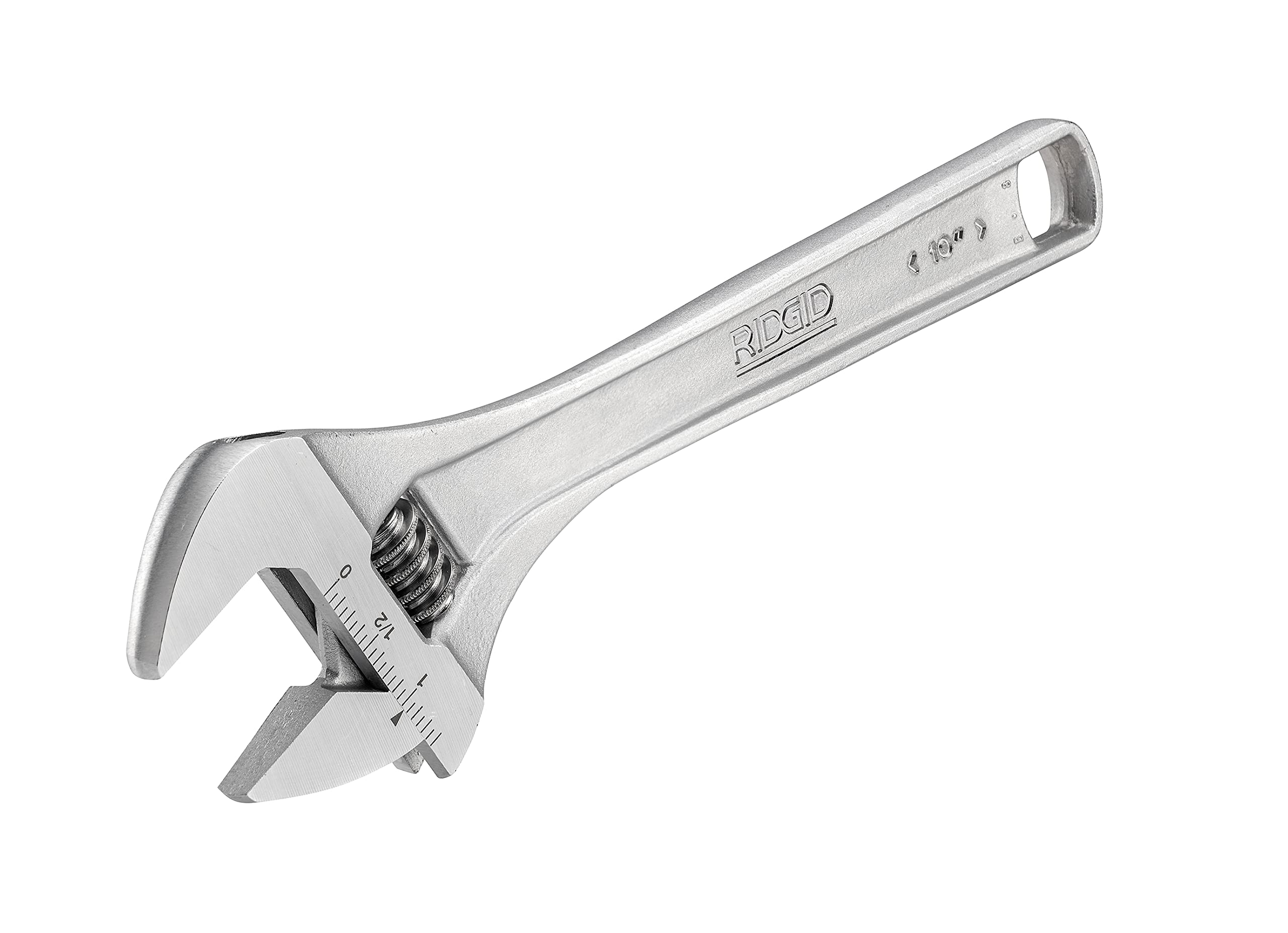Ridgid 86912 10-Inch Adjustable Wrench, Silver, Small