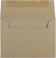 JAM PAPER Booklet Invitation Envelopes, Brown Kraft, Recycled