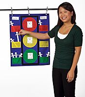 Carson Dellosa 26" x 19.75" Stoplight Behavior Charts for Kids at Home, Pocket Chart With Red, Green, Yellow Classroom Lights and Dry Erase Student Sticks, Social Emotional Learning Teaching Supplies