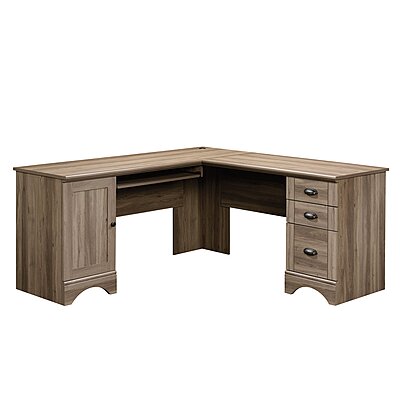 Sauder Harbor View L-Shaped Corner Computer Desk