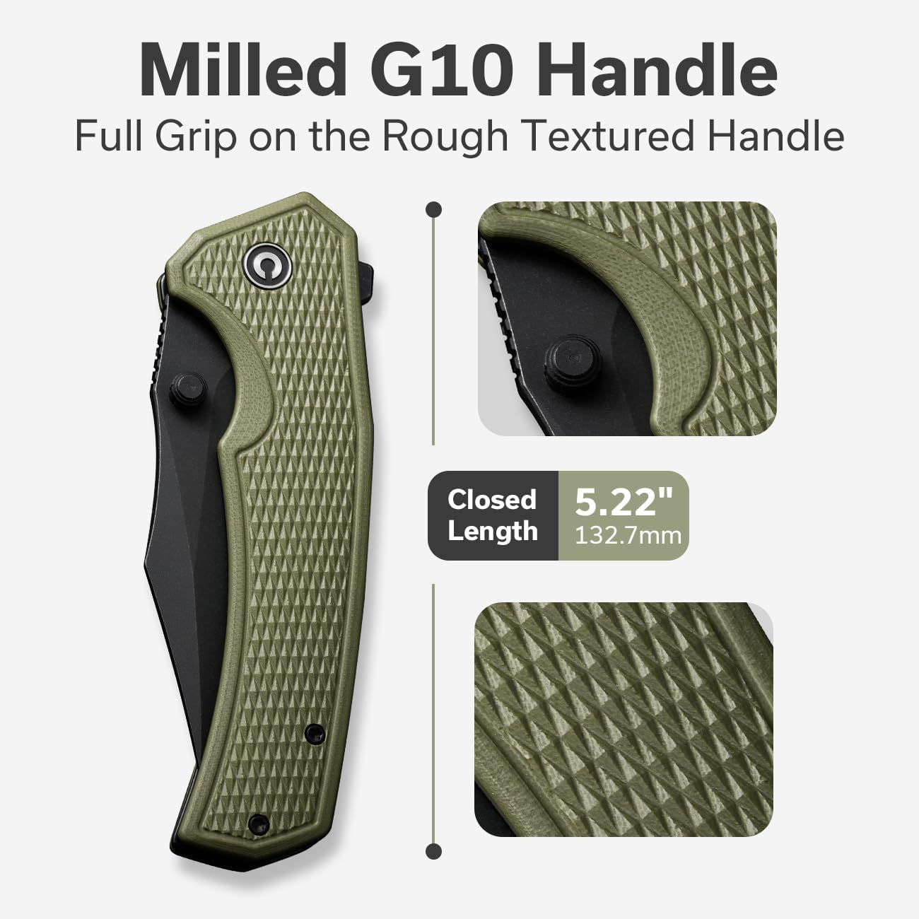 CIVIVI Vexillum Folding Knife for Outdoor and EDC, Flipper Pocket Knife with Thumb Stud Opener