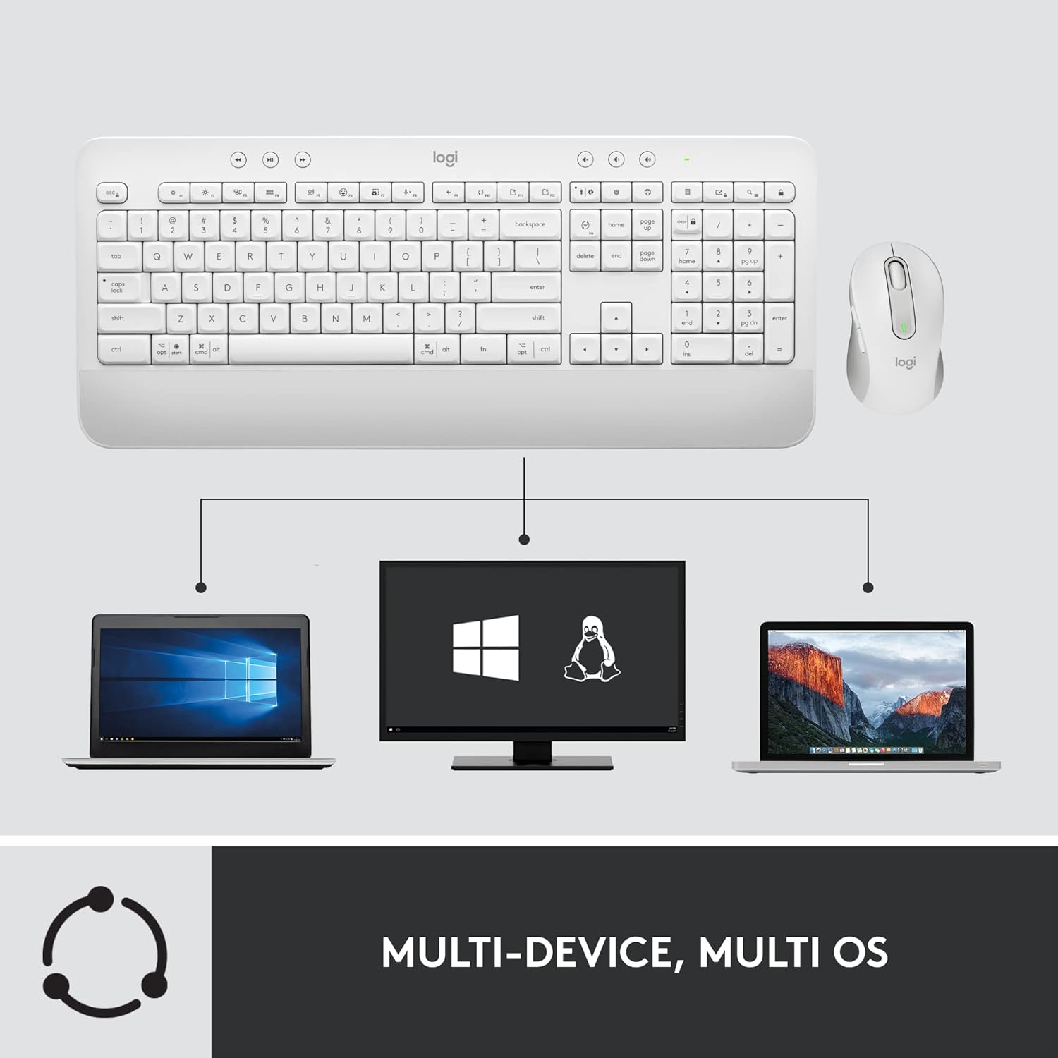 LOGITECH Signature MK650 Combo for Business - Wireless Keyboard and Mouse