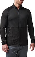 5.11 Tactical Men's Stratos Full Zip Jacket - High-Performance, Chin Guard - One Size Black