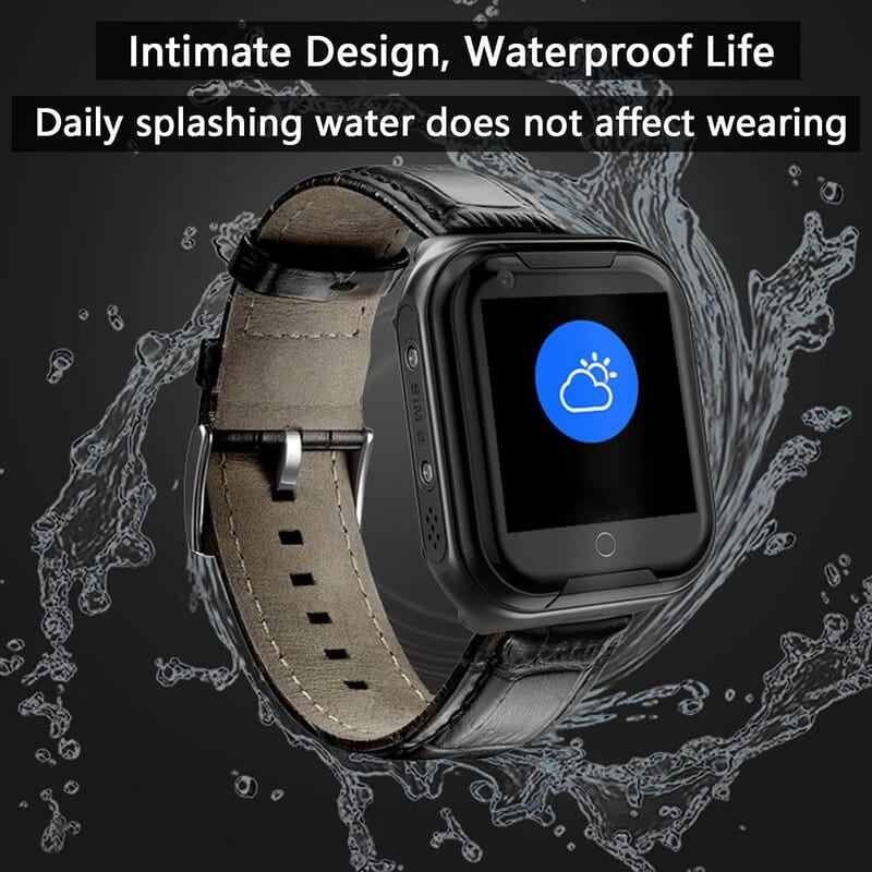 Reloj Inteligente con Detección Caídas para Personas Mayores,Reloj GPS Boton Llamada Emergencia,