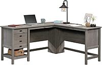 Sauder Cottage Road L Shaped Desk Computer Desk with Drawers and Cable Management