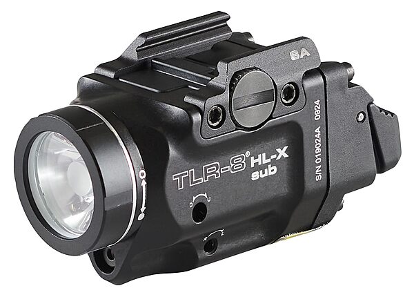 Streamlight 69469 TLR-8 HL-X sub USB 1000-Lumen Weapon Rail-Mounted Rechargeable Tactical Flashlight with Integrated Red